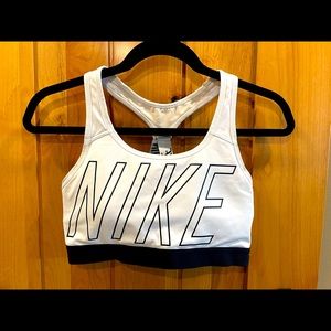 White Nike sports bra medium support